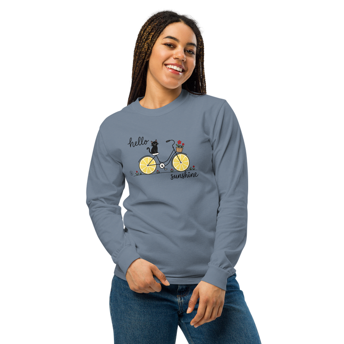 Hello Sunshine Graphic Sweatshirt | Comfort Colors® Heavyweight Cotton Tee
