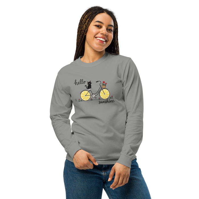Hello Sunshine Graphic Sweatshirt | Comfort Colors® Heavyweight Cotton Tee