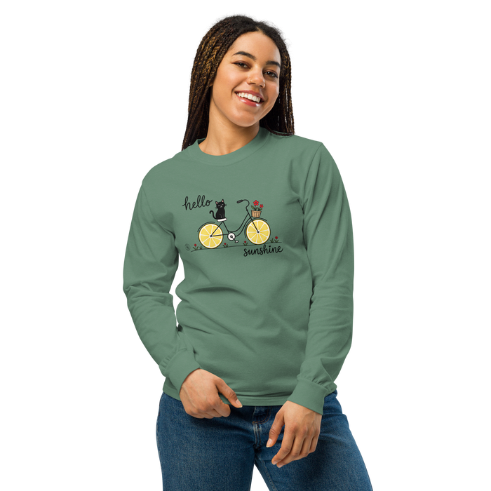 Hello Sunshine Graphic Sweatshirt | Comfort Colors® Heavyweight Cotton Tee