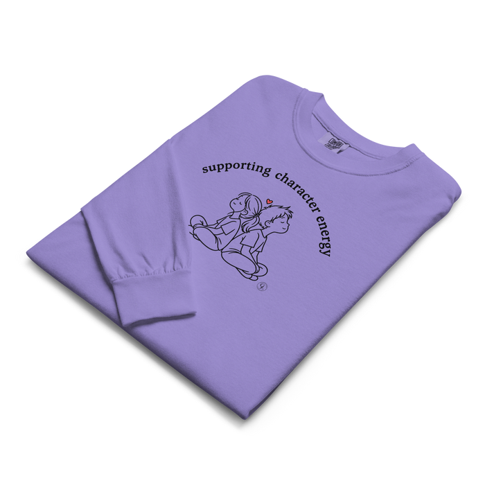 Supporting Character Energy Graphic Sweatshirt | Comfort Colors® Heavyweight Cotton Tee