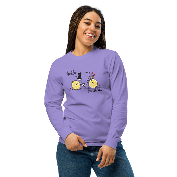 Hello Sunshine Graphic Sweatshirt | Comfort Colors® Heavyweight Cotton Tee