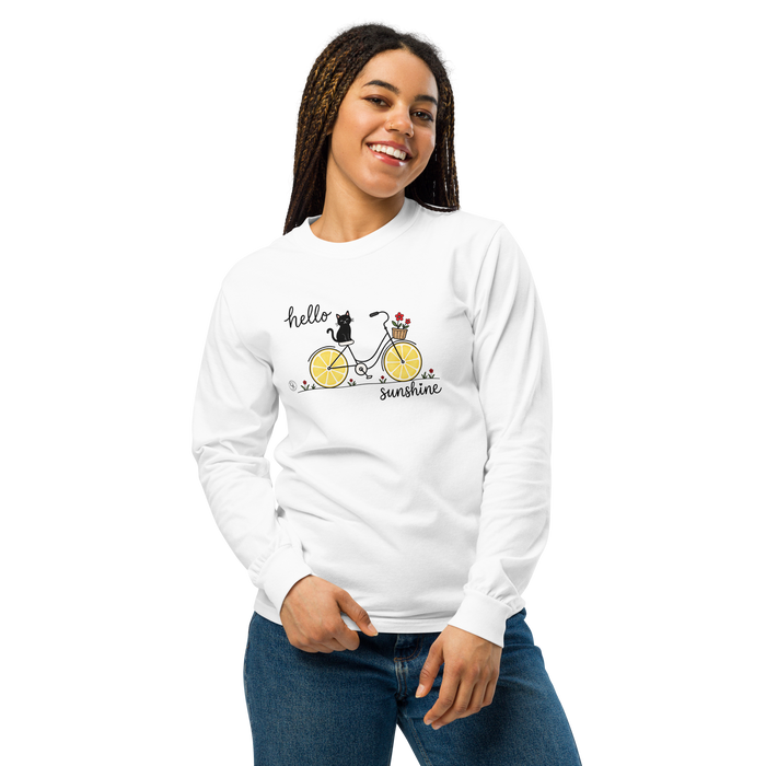 Hello Sunshine Graphic Sweatshirt | Comfort Colors® Heavyweight Cotton Tee