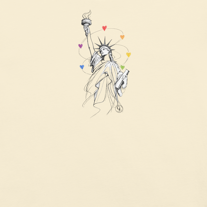 Rainbow Liberty T-Shirt | Comfort Colors® Heavyweight Cotton Tee