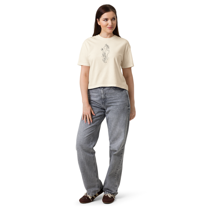 Persephone Graphic Goddess T-Shirt | Comfort Colors® Boxy Cotton Tee